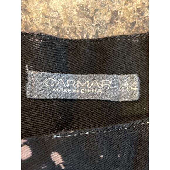 Carmar Black and Pink Tie-Dye Women Jeans - Picture 7 of 9